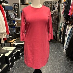 Boden Lavinia Ponte Knit 3/4 bell Sleeve Dress size 18 long Plus Size.